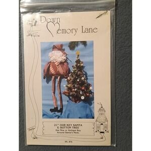 Down Memory Lane ML #76 Our Key Santa & Button Tree Woodworking Project Kit